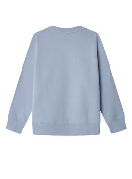 Sweat Pepe Jeans Art Crew bleu pour garçon