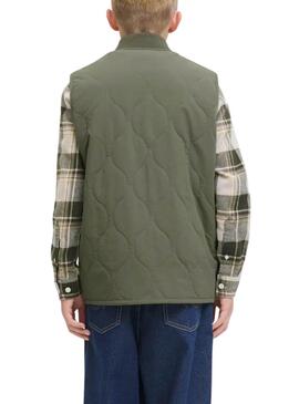 Veste matelassée verte pour enfant Jack and Jones Hero.