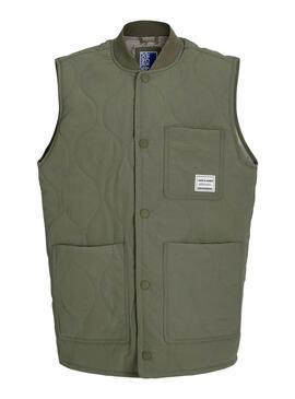Veste matelassée verte pour enfant Jack and Jones Hero.