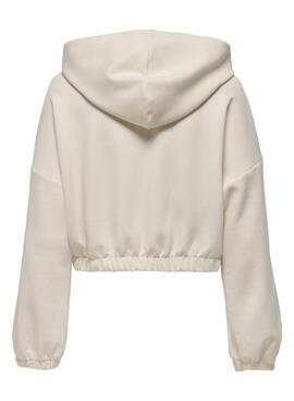 Sweat-shirt Only Scarlett beige pour femme