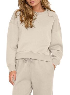 Sudadera Only Best beige pour femme