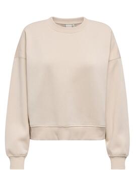 Sudadera Only Best beige pour femme