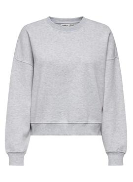 Sweat à capuche gris Only Best pour femme.