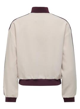 Veste Only Mellie beige pour femme.
