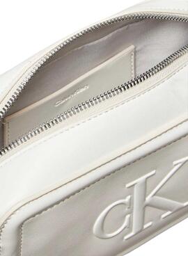 Sac Calvin Klein Jeans Bold Camera blanc pour femme