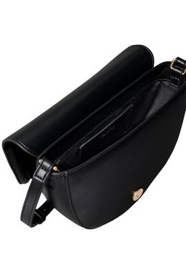 Sac à main Calvin Klein Jeans Bold Saddle noir pour femme.