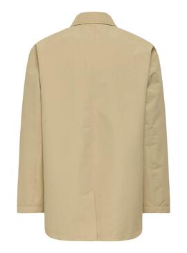 Veste parka beige Only and Sons Hall pour homme