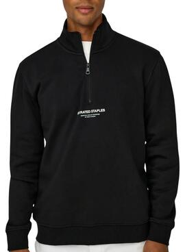 Sweat à capuche Only and Sons Curated Zip noir pour homme
