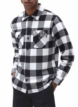 Chemise Dickies Sacramento blanche et noire pour homme
