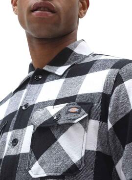 Chemise Dickies Sacramento blanche et noire pour homme