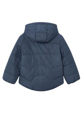 Manteau Mayoral réversible matelassé bleu pour fille