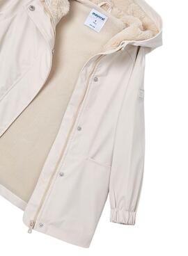 Imperméable beige pour fille Mayoral.