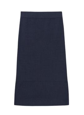 Jupe Mayoral midi tricot marine pour fille