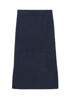 Jupe Mayoral midi tricot marine pour fille