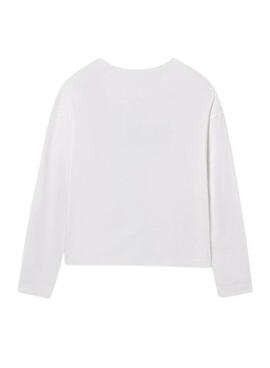 T-shirt Mayoral basique avec lettres blanches pour fille