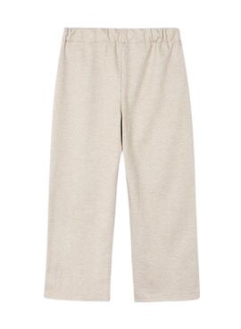 Pantalon beige à pince Mayoral pour fille.
