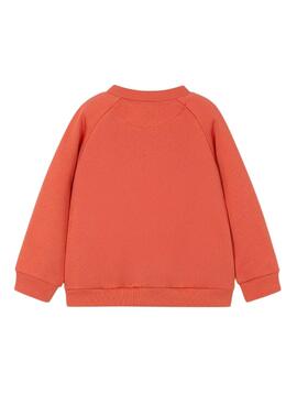 Sweatshirt Mayoral en relieve orange pour garçon