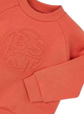 Sweatshirt Mayoral en relieve orange pour garçon