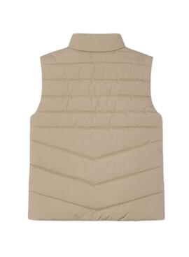 Gilet matelassé moutarde Mayoral pour garçon.