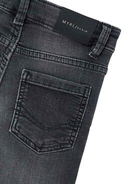 Pantalon en jean ajuste gris pour garçon Mayoral