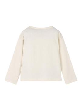 T-shirt Mayoral poche crochet fille beige