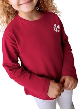 T-shirt graphique Mayoral pour fille rouge