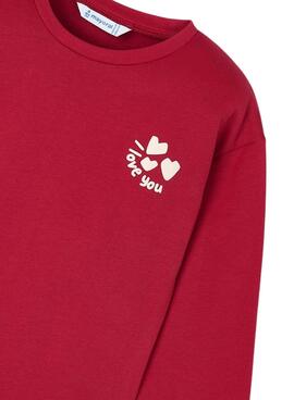T-shirt graphique Mayoral pour fille rouge