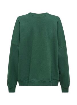 Sweat-shirt Only Bila Bear vert pour femme