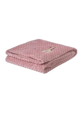 Couverture double en laine rose pour bébé de la marque Mayoral
