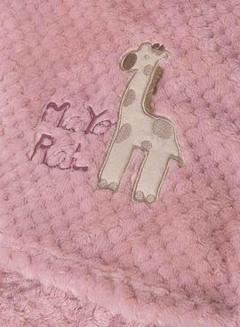 Couverture double en laine rose pour bébé de la marque Mayoral