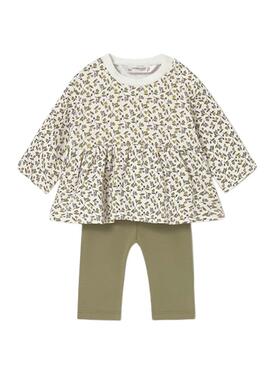 Ensemble Mayoral 4 pièces leggings vert pour bébé