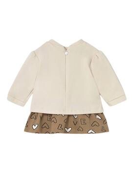 Robe Mayoral en peluche combiné pour bébé