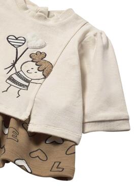 Robe Mayoral en peluche combiné pour bébé