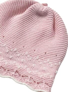 Ensemble Mayoral 3 pièces tricot rose pour bébé