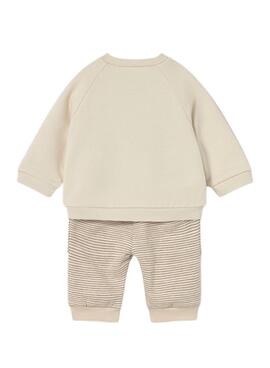 Ensemble de 4 pièces marron pour bébé