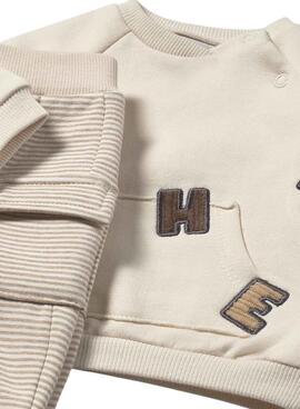 Ensemble de 4 pièces marron pour bébé