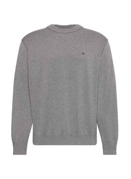 Maillot en tricot gris pour homme Calvin Klein Jeans