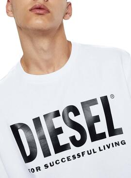 Sweat Diesel S-GIR-DIVISION-LOGO Blanc Homme