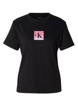 T-shirt Calvin Klein Jeans Classic Boxed noir pour femme