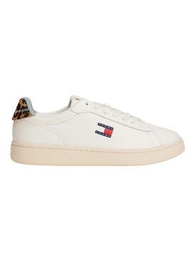 Chaussures Tommy Jeans Archive 98 Leopard blanches pour femme