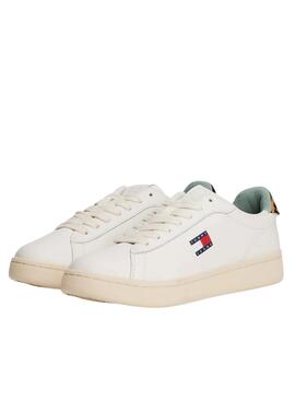 Chaussures Tommy Jeans Archive 98 Leopard blanches pour femme