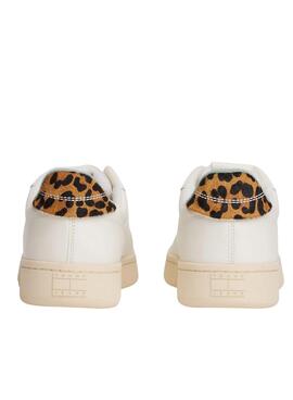 Chaussures Tommy Jeans Archive 98 Leopard blanches pour femme