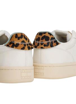 Chaussures Tommy Jeans Archive 98 Leopard blanches pour femme