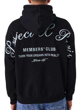 Sweatshirt Project x Paris Member's Club noir pour homme.