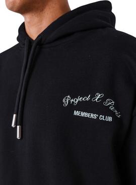 Sweatshirt Project x Paris Member's Club noir pour homme.