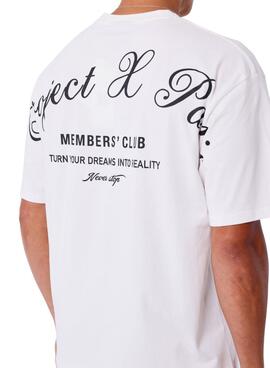 T-shirt Project x Paris Member's Club blanc pour homme
