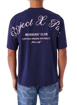 T-shirt Project x Paris Member's Club violet pour hommes