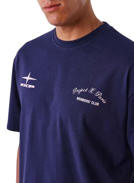 T-shirt Project x Paris Member's Club violet pour hommes