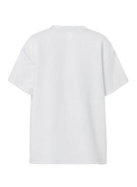 T-shirt Pieces Alfi Crunchy Ideas blanc pour femme