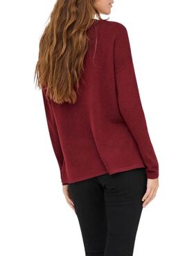 Maillot Only Malio rouge pour femme.